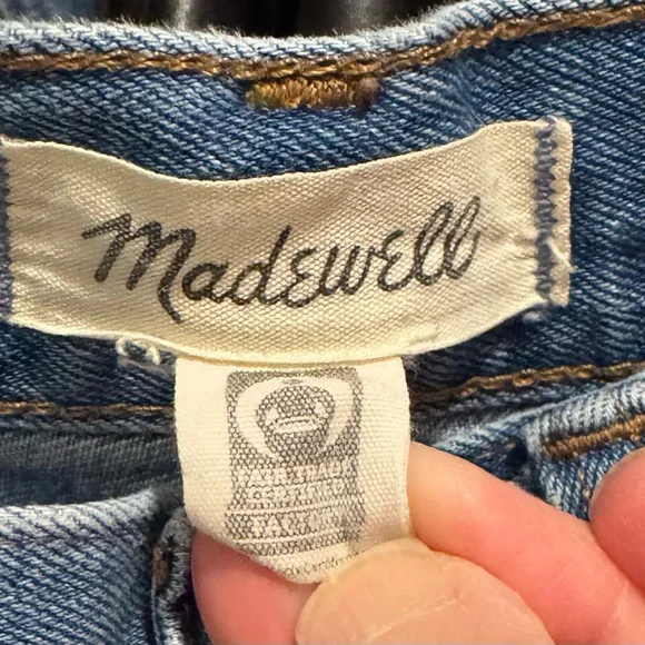 Madewell Perfect Vintage Wide-Leg Crop Jeans Floral Design, size 26 - Picture 4 of 4